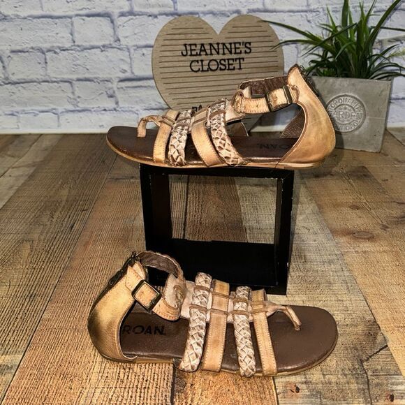 Roan by Bed Stu Kaliope Womens Gladiator Sandals Bone White 10 - Picture 2 of 12